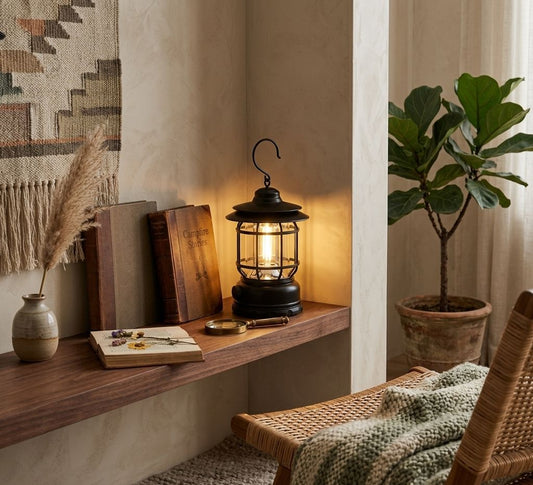 Lamp Retro Lantern Rechargeable Portable Lamp Atmosphere Lamp