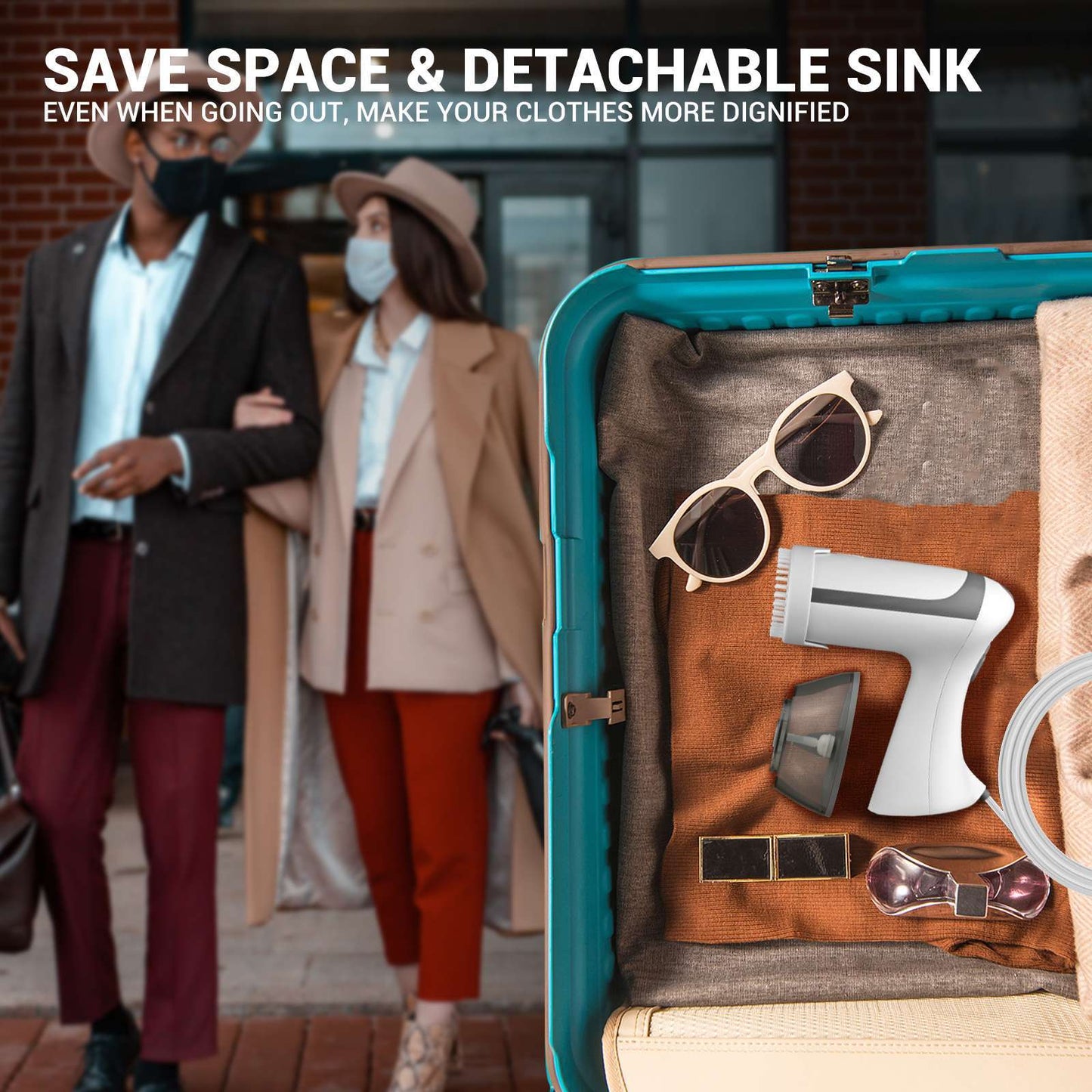 SwiftSteam™ Portable Garment Steamer – Effortless Wrinkle Removal in Seconds