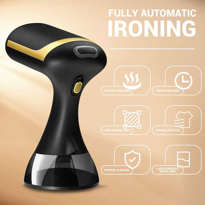 SwiftSteam™ Portable Garment Steamer – Effortless Wrinkle Removal in Seconds